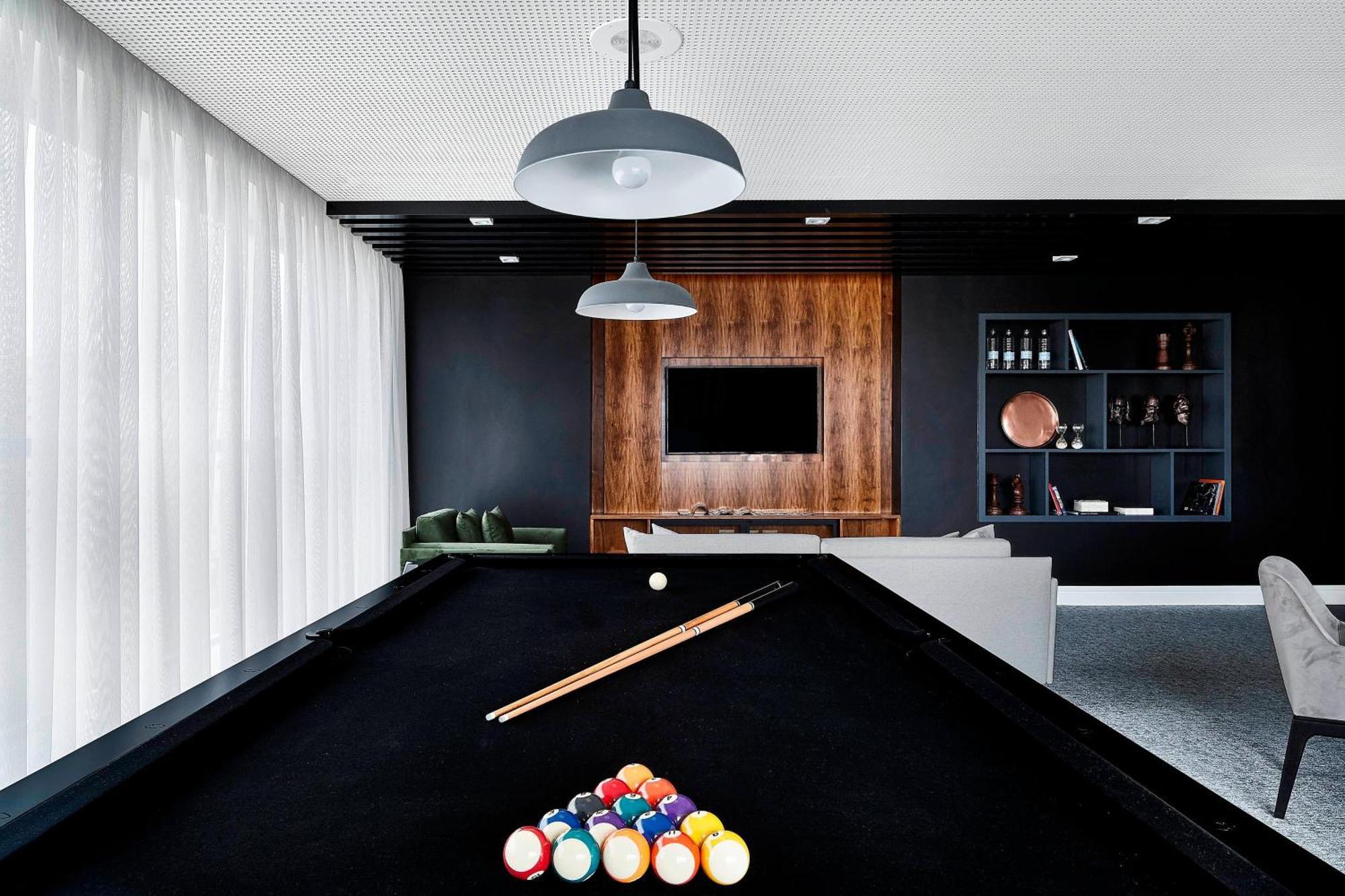Sheraton Santos Hotel Екстер'єр фото The pool table at the home of the 2016 winner